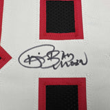 Autographed/Signed Andre Rison Atlanta Black Football Jersey Beckett BAS COA