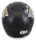 Jaguars Travis Hunter Authentic Signed Speed Mini Helmet W/ Case BAS Witnessed