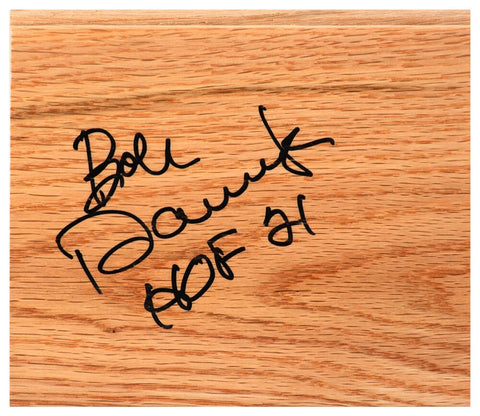 Bob Dandridge (BUCKS) Signed 5x6 Floor Piece w/HOF'21 - (SCHWARTZ COA)