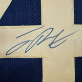 Framed Autographed/Signed Joey Porter Jr. 33x42 Pittsburgh CR Jersey JSA COA