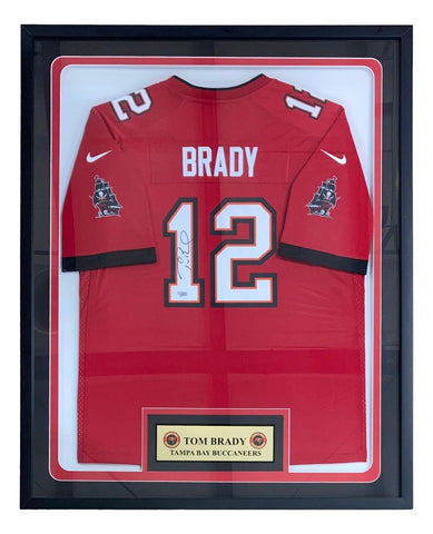 Tom Brady Signed Framed Tampa Bay Buccaneers Nike Game Replica Jersey Fanatics