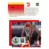 Dominique Wilkins Autographed 1993 Upper Deck #240 Trading Card Beckett 54176