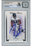 Ray Lewis Autographed 2006 Donruss Threads #26 Trading Card Beckett 53022