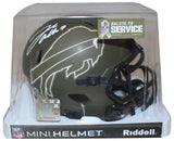 Josh Allen Autographed/Signed Buffalo Bills Salute Mini Helmet Beckett 38748