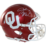 John Mateer Autographed Oklahoma Sooners Pro Helmet Beckett WIT 58313