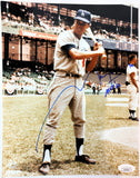 Maury Wills Autographed LA Dodgers 8x10 Photo Inscribed JSA COA