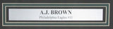 A.J. Brown Autographed 16x20 Photo Philadelphia Eagles Framed JSA 176549