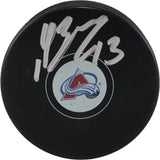 Valeri Nichushkin Autographed/Signed Colorado Avalanche Logo Puck Beckett 53937