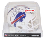 Cole Beasley Signed Buffalo Bills Speed Mini Helmet Go Buffalo Beckett 30832