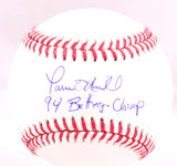 Paul O'Neill Autographed Rawlings OML Baseball w/94 Batting Champ-Beckett W Holo