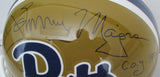 Johnny Majors CHOF Signed/Inscr Full Size Replica Football Helmet Pitt 213076