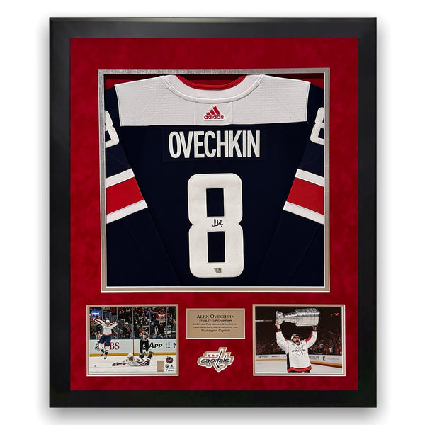 Alex Ovechkin Capitals Signed Autographed Jersey Framed To 32x40 Fanatics