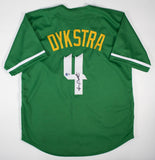 Lenny Dykstra Signed Philadelphia Phillies St Patty's Day Spring Jersey /Beckett