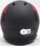 DRAKE LONDON AUTOGRAPHED FALCONS ECLIPSE BLACK SPEED MINI HELMET BECKETT 206128