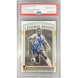 Pele Signed 2018-19 Panini Donruss The Legends Series - PSA 10 Autograph