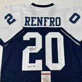Autographed/Signed Mel Renfro HOF 96 Dallas Thanksgiving Day Jersey JSA COA