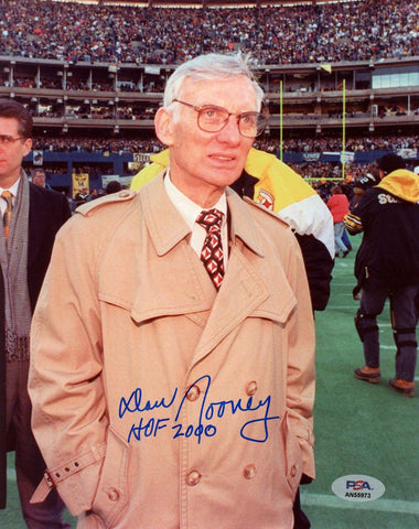 Dan Rooney Signed/Inscribed 8x10 Photo Pittsburgh Steelers PSA/DNA 188110
