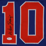 Walt Frazier Signed New York Knicks Jersey (JSA COA) 2xNBA Champion (1970,1973)
