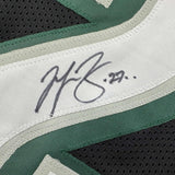 Framed Autographed/Signed Malcolm Jenkins 33x42 Black Jersey BAS COA