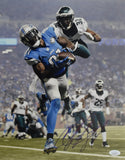 Calvin Johnson HOF Signed/Autographed 11x14 Photo Lions JSA 213903