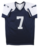 Trevon Diggs Signed Thanksgiving Navy Blue Pro Style Jersey BAS Witnessed