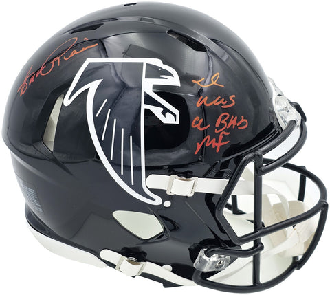 ANDRE RISON AUTOGRAPHED FALCONS 1990-02 FULL SIZE AUTHENTIC HELMET BAD MF