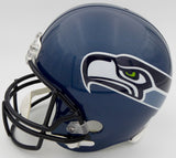 SHAUN ALEXANDER AUTOGRAPHED SEAHAWKS BLUE FULL SIZE HELMET BECKETT QR 194418