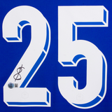 Bradley Barcola Signed France FC Home Soccer Jersey #25 with Beckett Witness