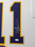 FRAMED MINNESOTA VIKINGS DAUNTE CULPEPPER AUTOGRAPHED SIGNED JERSEY JSA COA