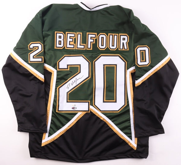Ed Belfour Signed Dallas Stars Jersey (JSA) 1999 Stanley Cup Champion Goalie