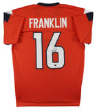 Troy Franklin Signed Denver Broncos Jersey (Beckett) 2024 Rnd Pk Oregon Duck/ WR