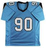 Julius Peppers "HOF 2024, 2002 DROY" Signed Teal Pro Style Jersey BAS Witnessed