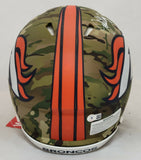 JOHN ELWAY SIGNED DENVER BRONCOS CAMO SPEED AUTHENTIC HELMET BECKETT