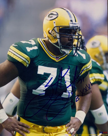 Packers Super Bowl XXXI Champ SANTANA DOTSON Signed 8x10 Photo #8 AUTO