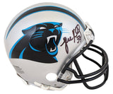 Panthers Luke Kuechly Authentic Signed VSR4 Mini Helmet W/ Case BAS Witnessed