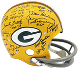 Super Bowl I Champions Packers Team Autographed Yellow Full Size Helmet With Sig
