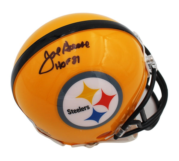 Joe Greene Signed Pittsburgh Steelers VSR4 NFL Mini Helmet - HOF 87 Insc