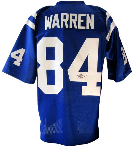 Tyler Warren Indianapolis Colts Pro-Style Custom Sewn Jersey JSA 201626