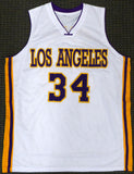 LAKERS SHAQUILLE O'NEAL AUTOGRAPHED WHITE JERSEY SIGNED ON #3 BECKETT 191133