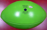 THOMAS RAWLS AUTOGRAPHED SIGNED GREEN SEAHAWKS LOGO FOOTBALL MCS HOLO 112680