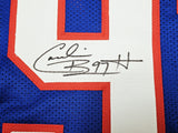 BUFFALO BILLS CORNELIUS BENNETT AUTOGRAPHED BLUE JERSEY BECKETT WITNESS 213095