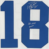 Peyton Manning Colts Signed Mitchell & Ness Super Bowl Authentic Jersey w/Insc