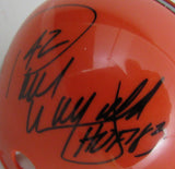 Paul Warfield Signed/Inscribed "HOF 83" Browns Mini Football Helmet JSA 213145