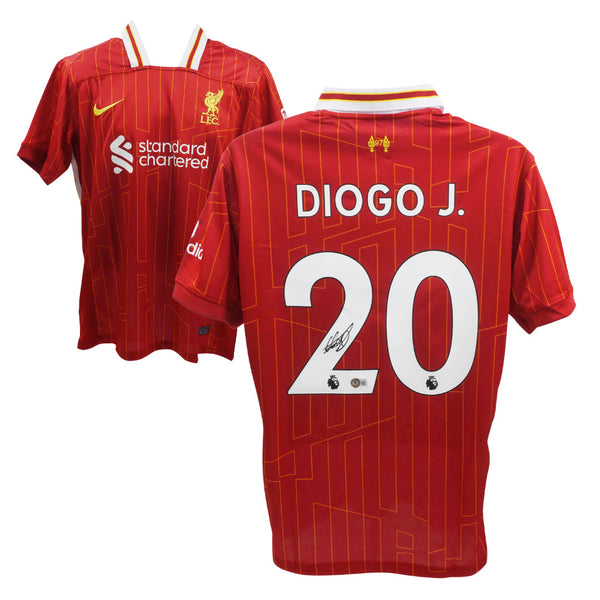 Diogo Jota Signed Liverpool FC Home Soccer Jersey #20 with Beckett COA