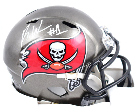 Rachaad White Autographed Tampa Bay Buccaneers Speed Mini Helmet- Beckett W Holo