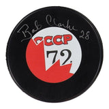 Bobby Clarke Signed Team Canada 1972 Summit Series Logo Hockey Puck (Cojo)