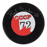 Bobby Clarke Signed Team Canada 1972 Summit Series Logo Hockey Puck (Cojo)