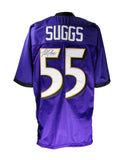 Terrell Suggs Baltimore Ravens Signed/Auto Custom Football Jersey JSA 166002