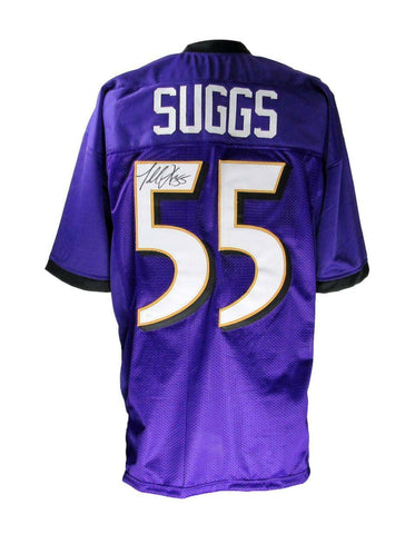 Terrell Suggs Baltimore Ravens Signed/Auto Custom Football Jersey JSA 166002