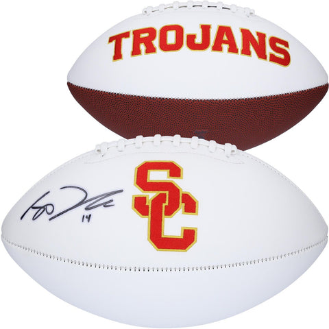 Sam Darnold USC Trojans Autographed White Panel Football